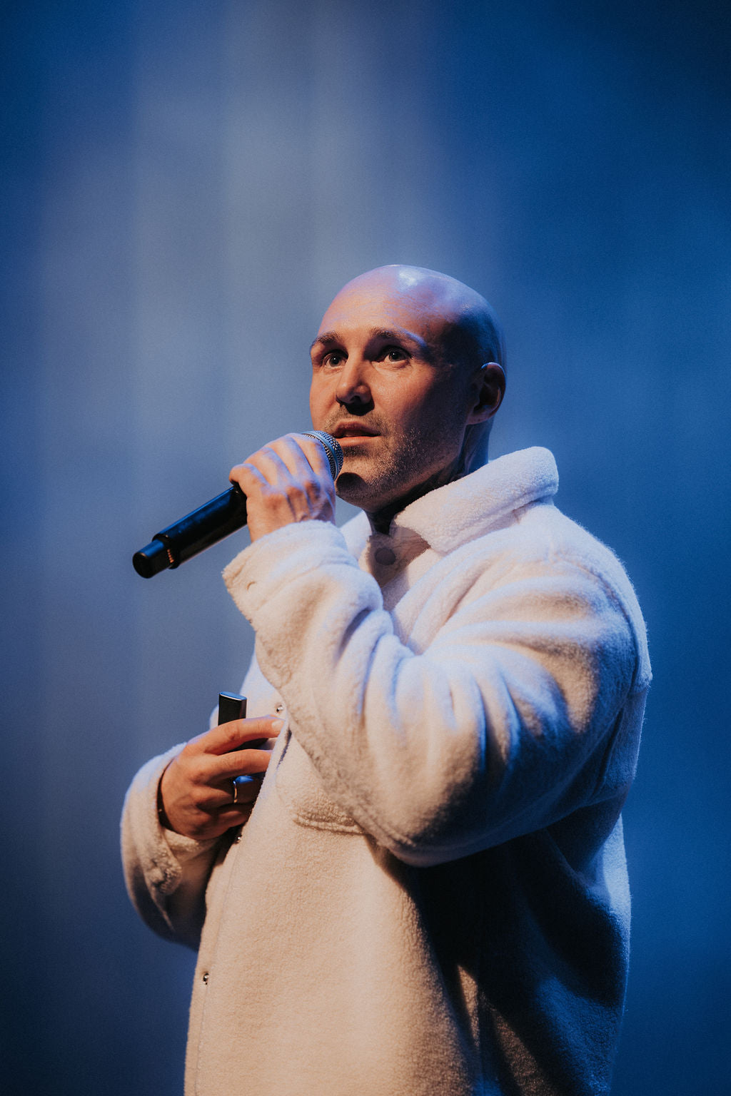 Jan-Erik «Gino» Mæland på scenen